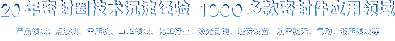 密封圈技術沉淀經驗